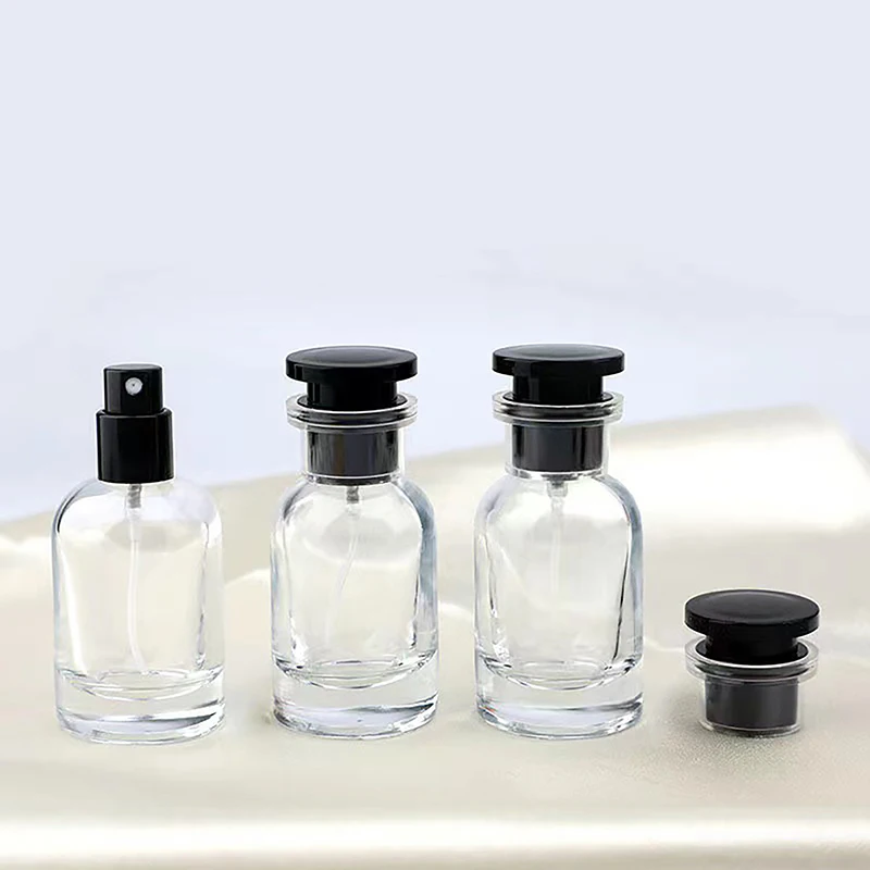 30ml Glass Empty Refillable Perfume Bottle Cylindrical Sub-bottle Travel Portable Parfum Atomizer Containers Sample Bottle