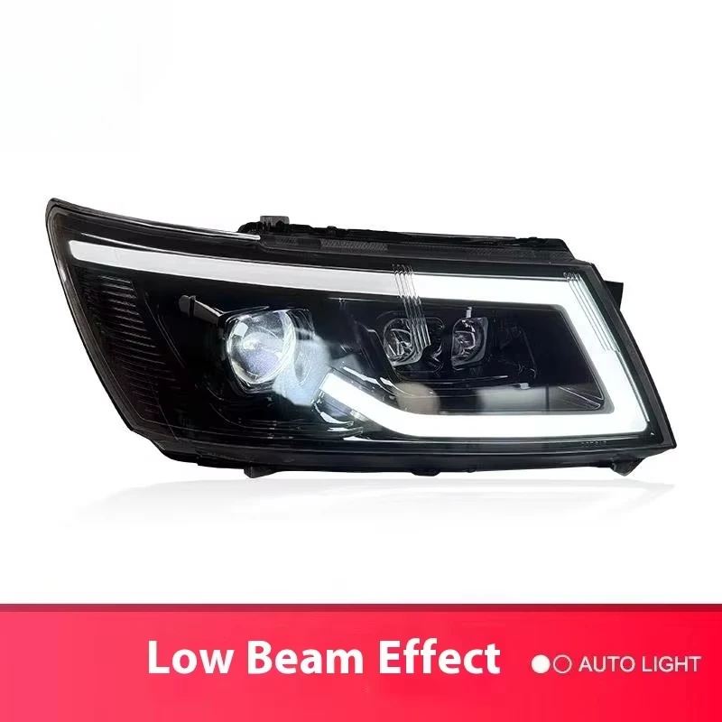 

Dynamic DRL Turn Signal Light Modified LED Lens Headlight Assembly