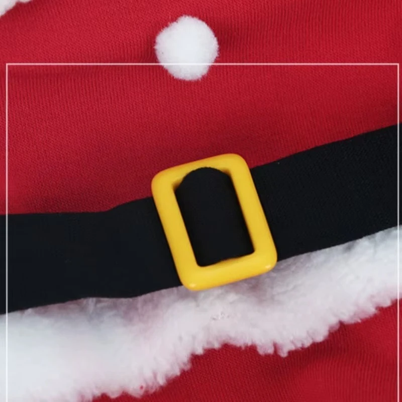 Afbeelding 7: Kerstkleding voor huisdieren Kerstman Hondkostuum Winter Puppy Jasje Pak met pet Warme kleding Cosplay voor honden Katten