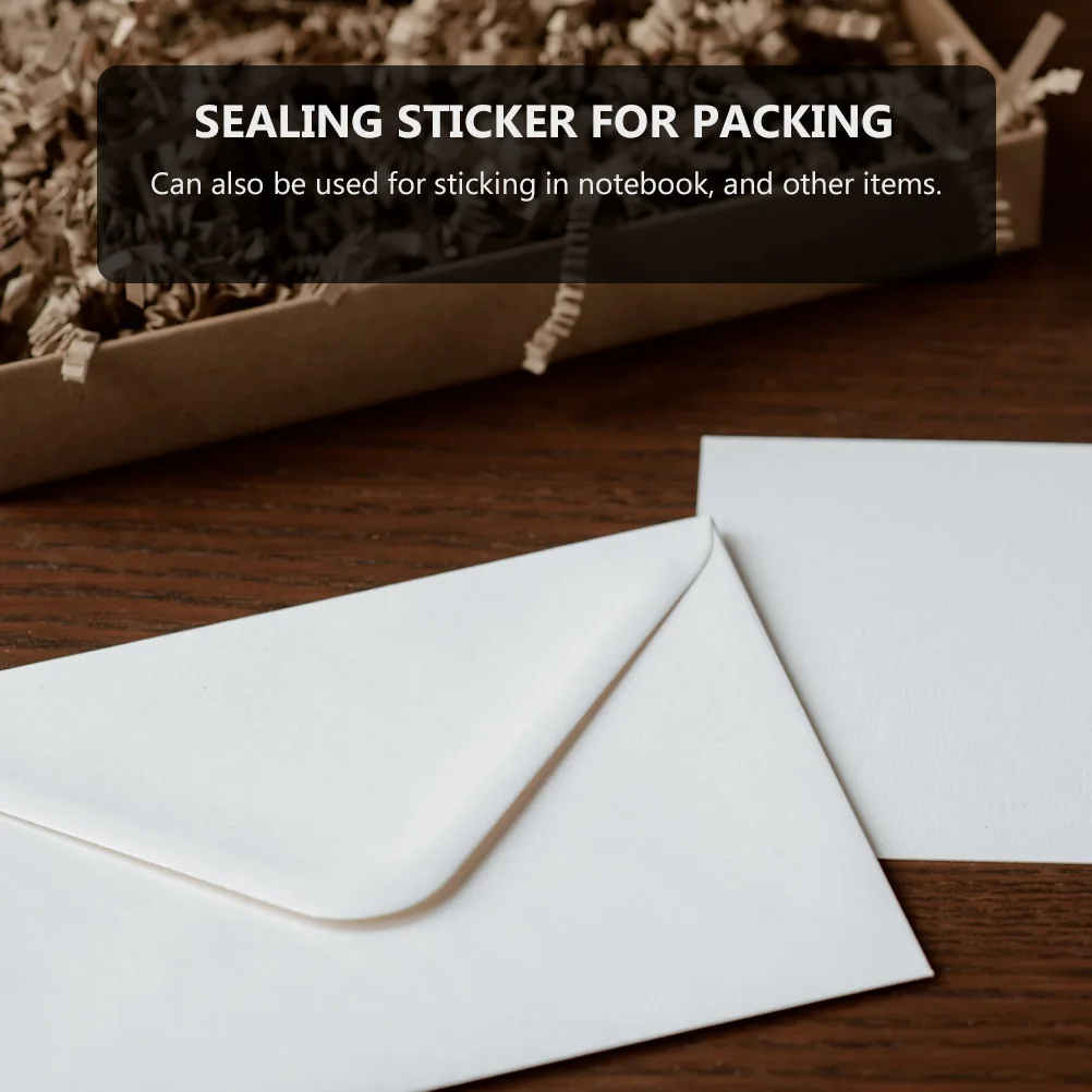 

Transparent PET Self adhesive Sealing Stickers for Packing Bag Gift Labels Biscuit DIY Envelope Stickers Seal Food Packaging