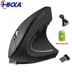 Souris de jeu ergonomique verticale, sans fil, aste, optique 2.4G, pour ordinateur de bureau, PC portable, USB