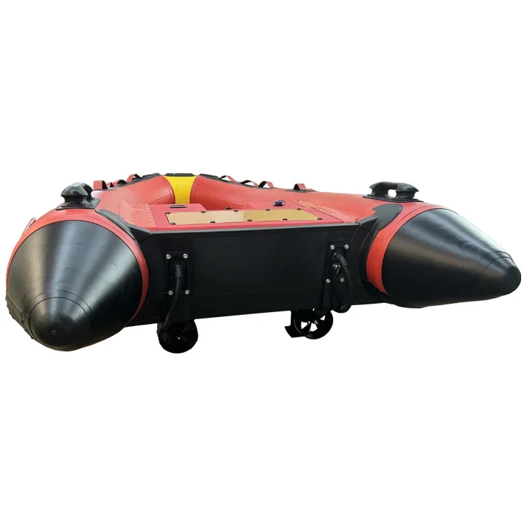 Barco con batería de litio, 2,2 m, 7,2 pies, autoinflado, Kayak de pesca para 2 personas, Material de casco de PVC