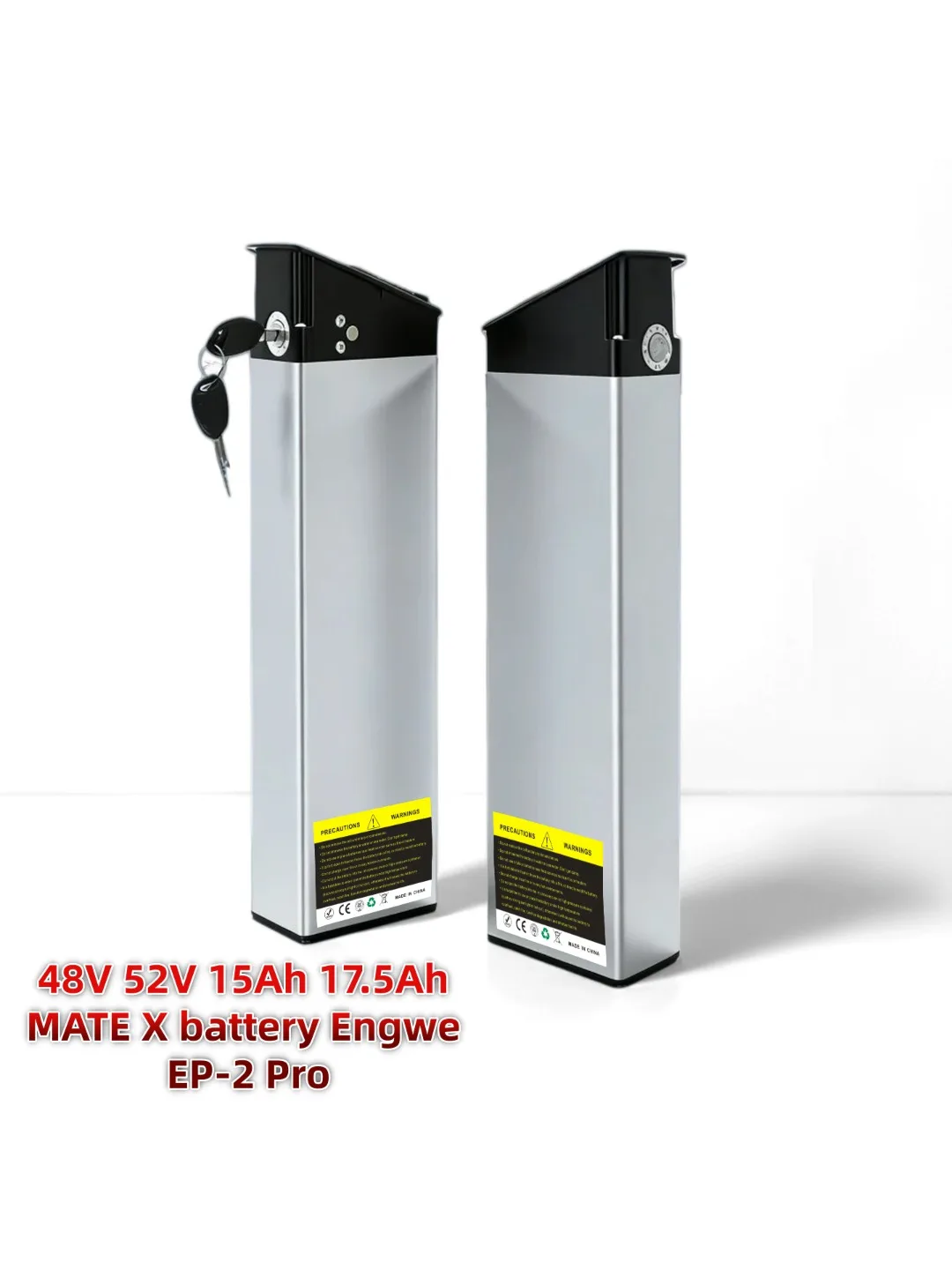 Li-ion fiets vervangende accu 48V 52V 15Ah 17.5Ah, geschikt voor Engwe EP-2 Pro MATE X fiets accu vervanging - afbeelding 2