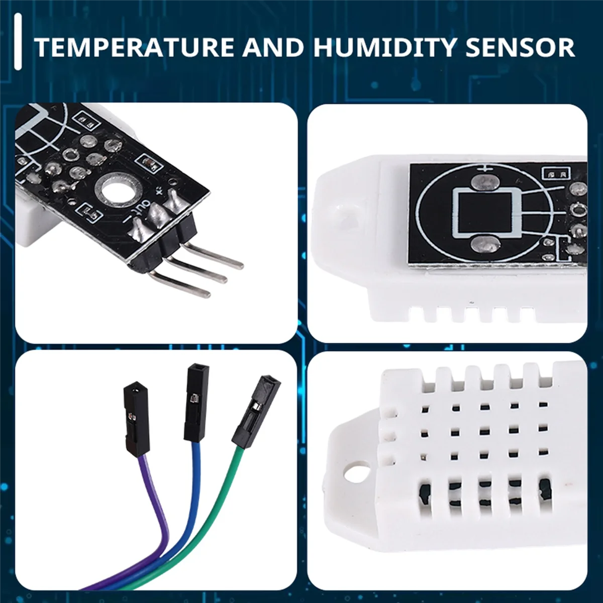 

A06K 3 упаковки для DHT22 для AM2302 Модуль датчика температуры и влажности с кабелем для Arduino и Raspberry Pi, включая электронную книгу