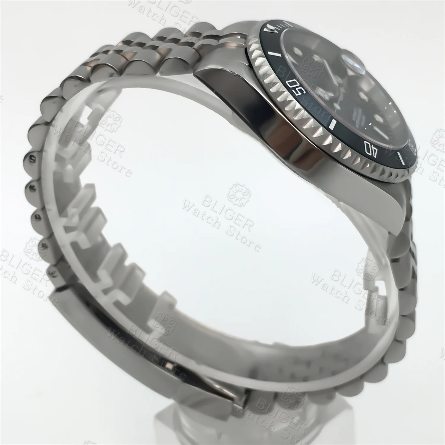 BLIGER 36 มม.38 มม.ดําน้ําอัตโนมัตินาฬิกาผู้ชาย NH35A PT5000 วันที่ Sapphire Glass หมุนเซรามิค BEZEL Luminous Mechanical นาฬิกาข้อมือ