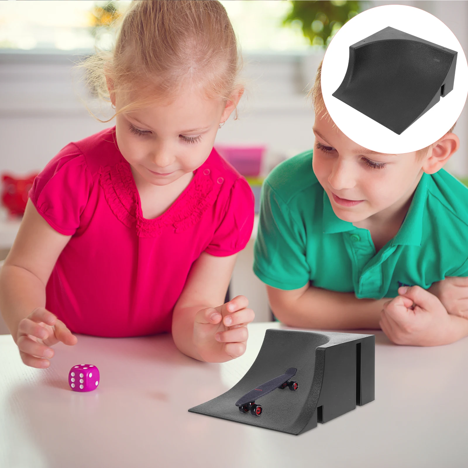 1 قطعة إصبع مصغر مجال المنحدر عقبة للأطفال البلاستيك تدريب الطفل لوح التزلج ملحق لوح التزلج الصغيرة