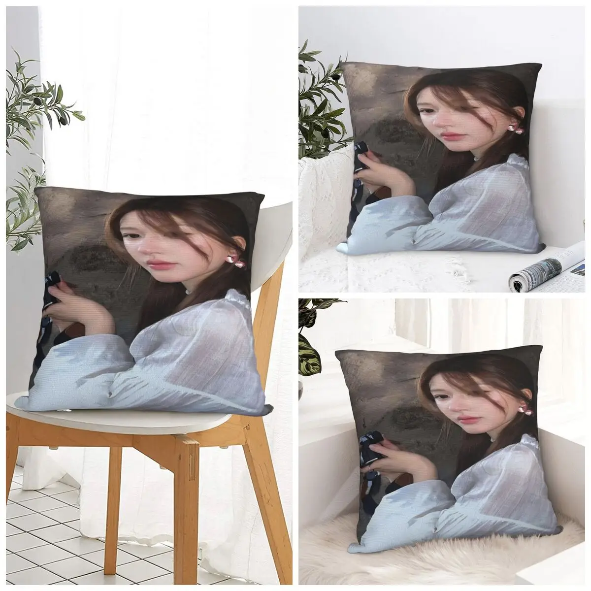 Zhao Lusi Pillow Case Rosy Fashion Pillow Cover Polyester Graphic Cushion Cover Pillowcases For Sofa Bedroom Home Decor
