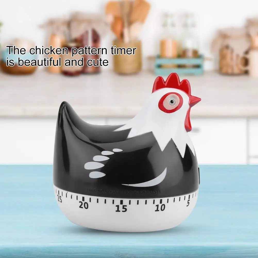 Chicken Shape Kitchen Cooking Timer Plastic Animal Timing Reminder Countdown Alarm Clock