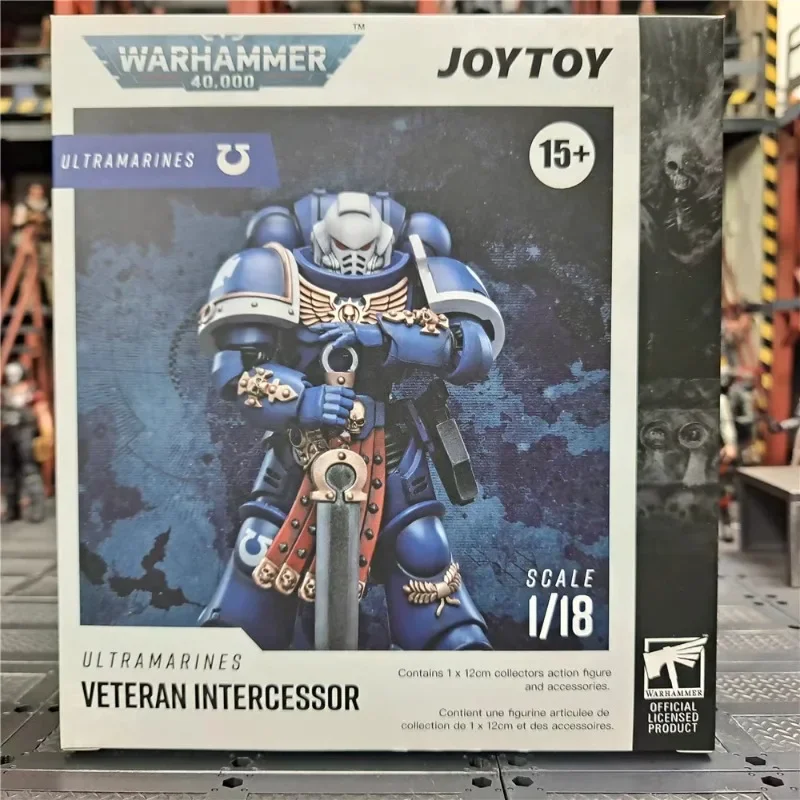 JOYTOY 1/18 Figurka Akcji Primaris Assault Veteran Intercessor Anime Figurka Model Zabawki Kolekcja Ozdoby Prezent Dostępny