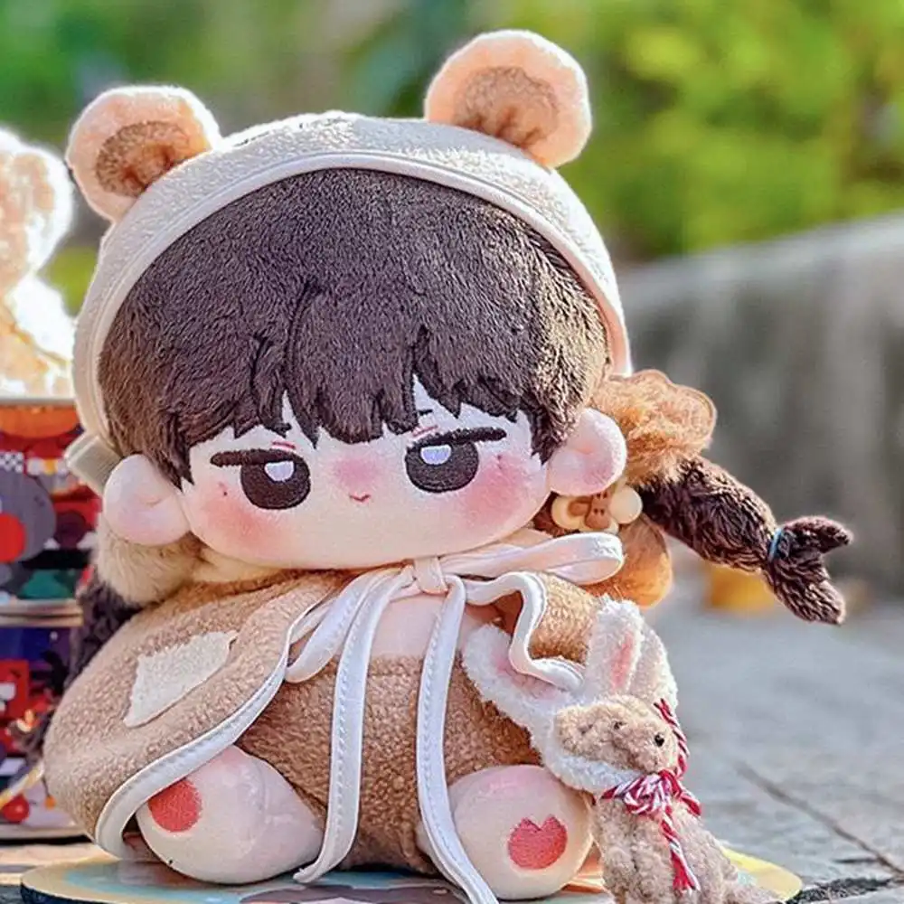 Kawaii hecho a mano Kawaii tiburón cerdo oso Sudadera con capucha capa traje 20cm muñeca ropa regalo relleno accesorios para muñecas