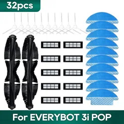 Compatible For 에브리봇 EVERYBOT 3i POP Robot Vacuums Spare Parts Accessories Replacement Main Side Brush Hepa Filter Mop Cloth Wipe