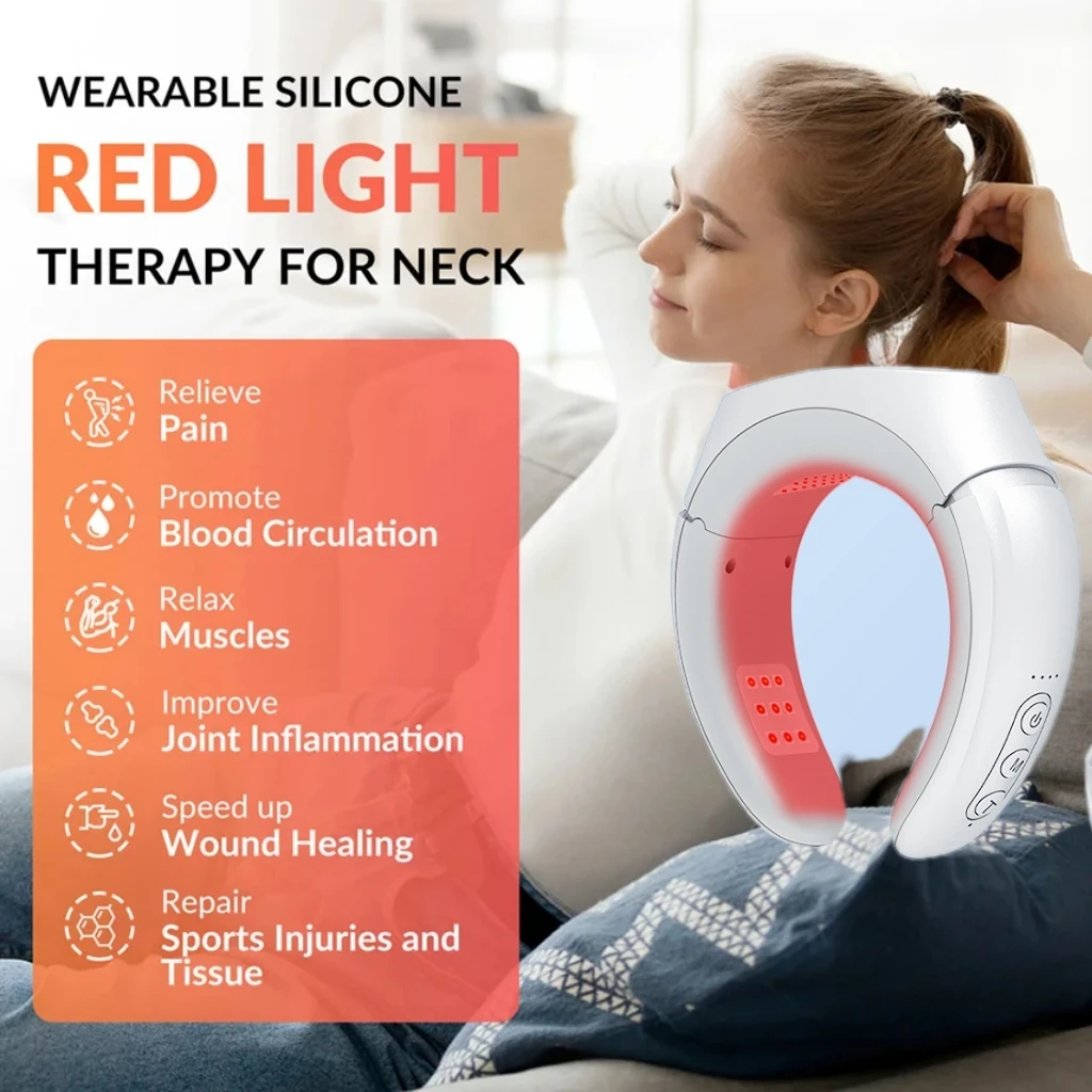

Multifunctional LED Neck Shoulder Pain Relieve TENS Stimulation & Pulse with Heating Pad for Cervical Adjustable Intensity Level
