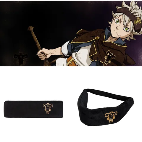 Anime Headband Black Clover Emperor Logo Asta Magic Knight Cosplay Head Wear Band Costume Emblem Props Halloween