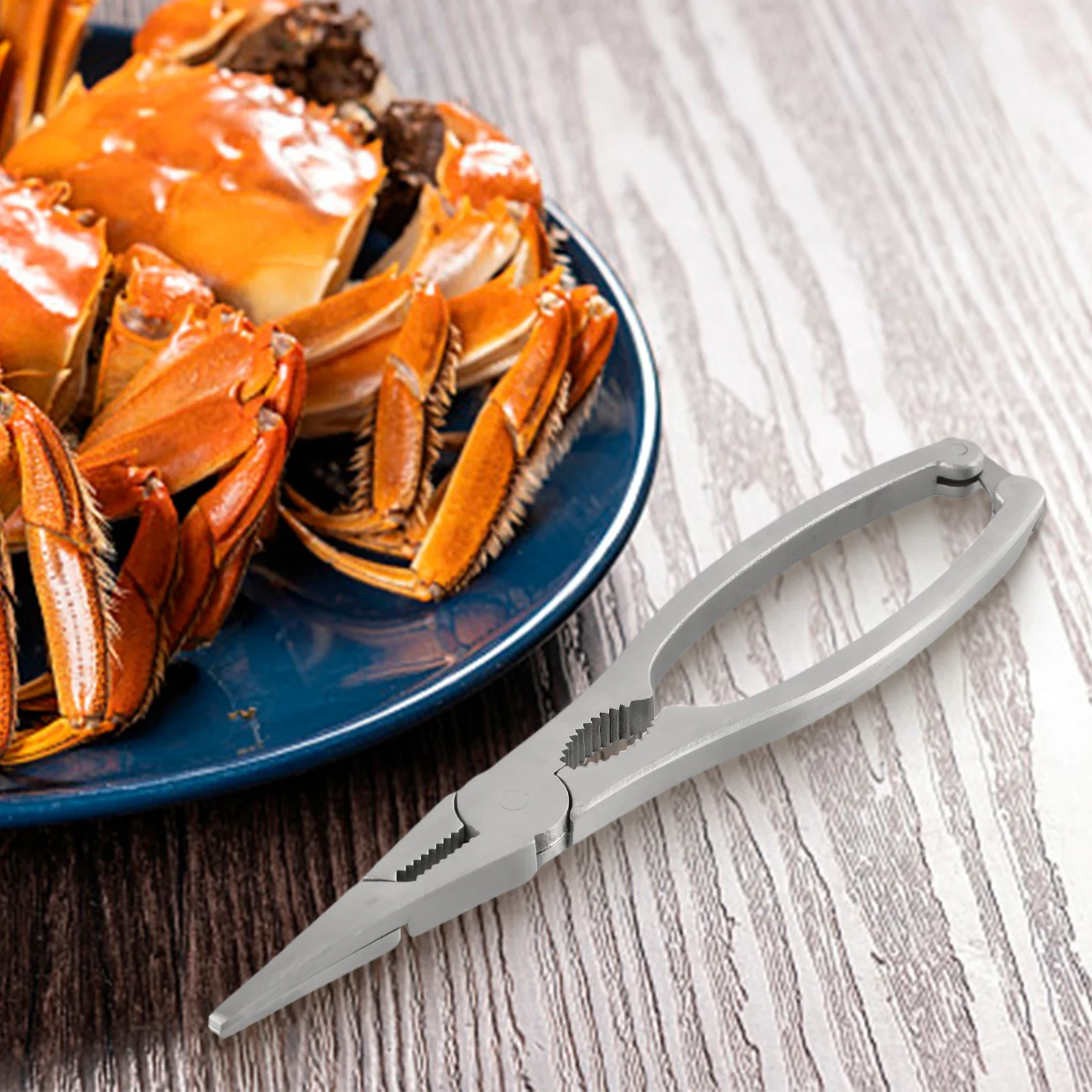 

Brand New Kirchen Tool Clamp Pliers Crab Pliers 190*38.5mm Accessories Metal Tool For Crab Peel Shrimp Lobster