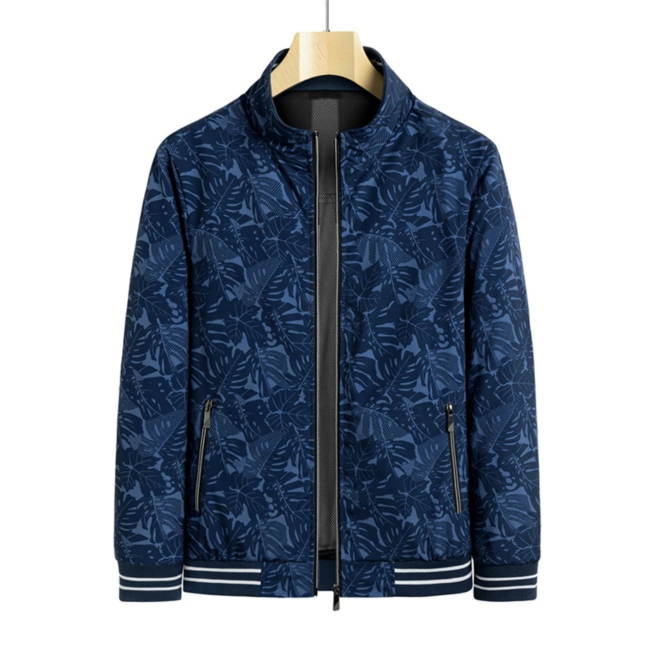 Men's Baseball Jacket Spring Autumn Stand Collar Jackets Coats Male Fashion Casual Peint Coat Outerwear