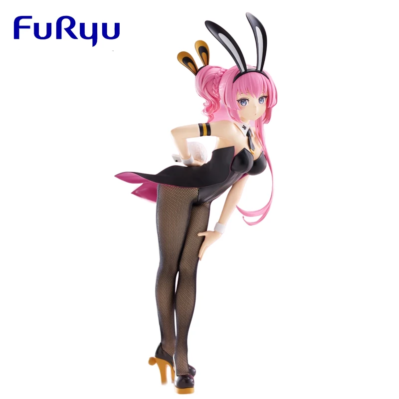 Original furyu bicute coelhos figura megurine luka genuíno anime figura pvc 28cm modelo colecionável boneca estatueta ornamento presente