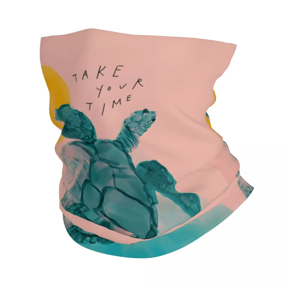 Take Your Time Turtle - Sea Turtle Watercolor Artwork And Inspirational Positive Quote By Morgan Harper Nichols Scarf Neck Face