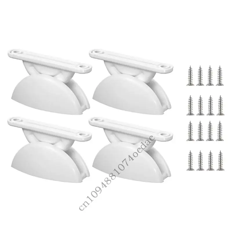 

0XXC Car Door Holder Retainer, White Plastic Trailer Door Holder Baggage Door Catcher Latches for Car Campers Trailer