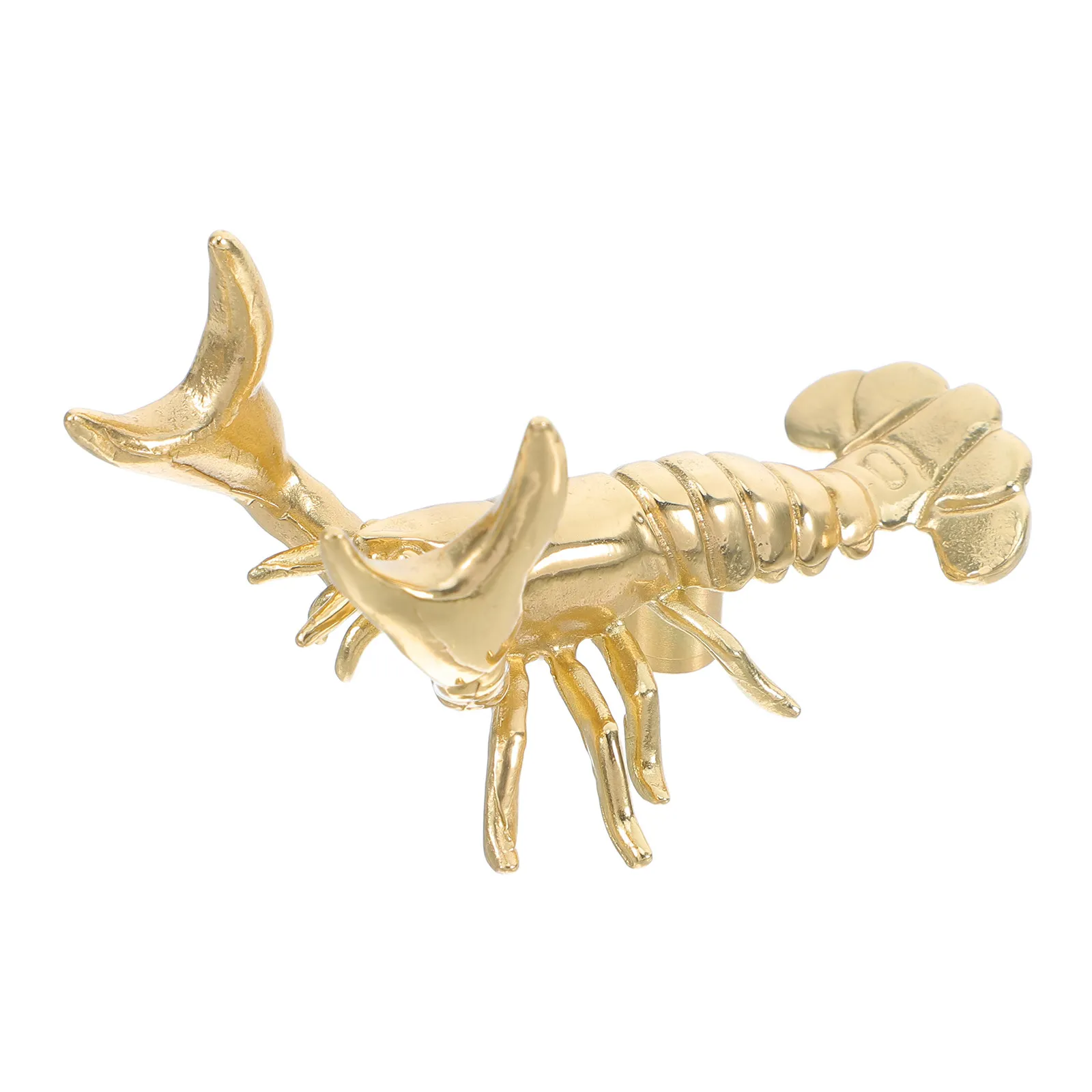 Brass Lobster Drawer Handle Vintage Decorative Pull for Cabinet Door Kitchen Wardrobe Furniture Metal Drawer Knob