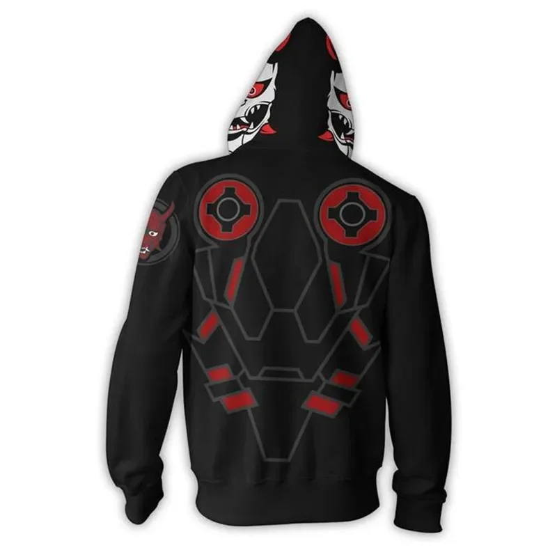 COSGOGO-Sweat à capuche zippé Genji Game pour hommes et femmes, pull cosplay, costume d'anime, impression 3D, nouveau