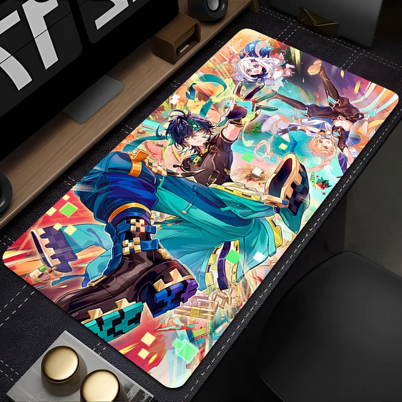 

Genshin Impact Kinich Mouse Pad Gaming Accessories Office Gamer Keyboard Desk Mat Non-Slip Laptop Large Anime PC carpet Mousepad