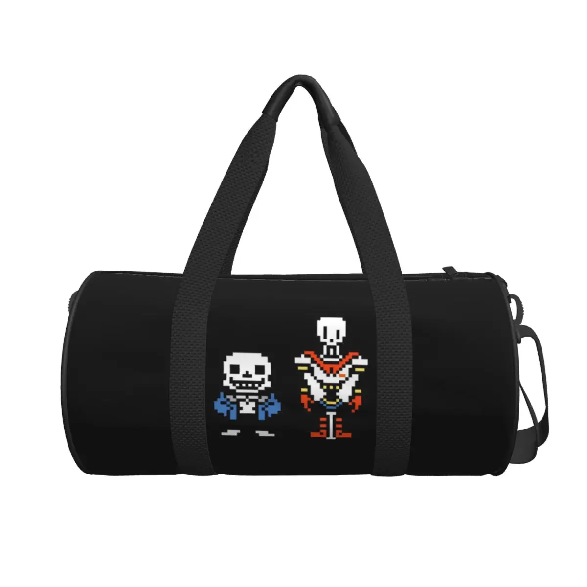 Undertale Sans و Papyrus حقيبة رياضية كبيرة واق من المطر متعددة الوظائف حقائب سفر واق من المطر حقائب اللياقة البدنية #1