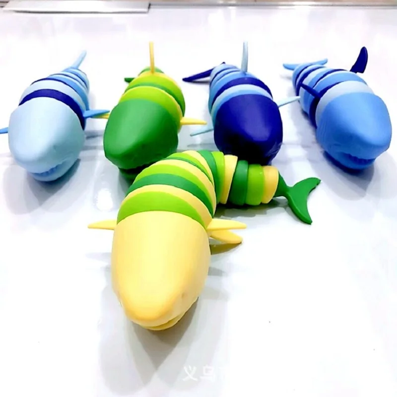 Fidget Slug Toy for children 3D Colorful Sensory Slug Relieves Fun Decompression Toy Creative Twist Caterpillar Fidget Toys