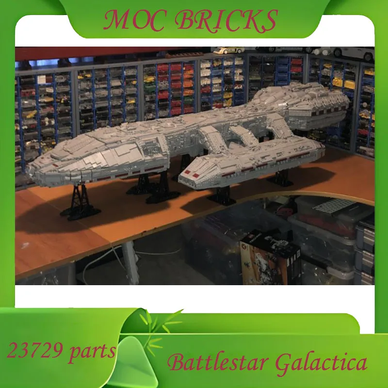 20152/23729 أجزاء مخصصة MOC Battlestar Galactica SpaceShip معركة نموذج الهندسة المعمارية التعليم لغز حلية لعبة مجسمة الهدايا