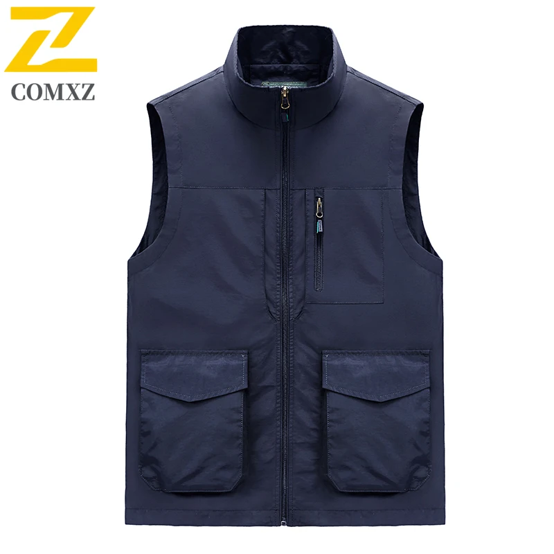

Men Outdoor Vest 2025 Lightweight Fishing Photography Sleeveless Jacket Hiking Travel Waistcoat Breathable Camping Sports Coat