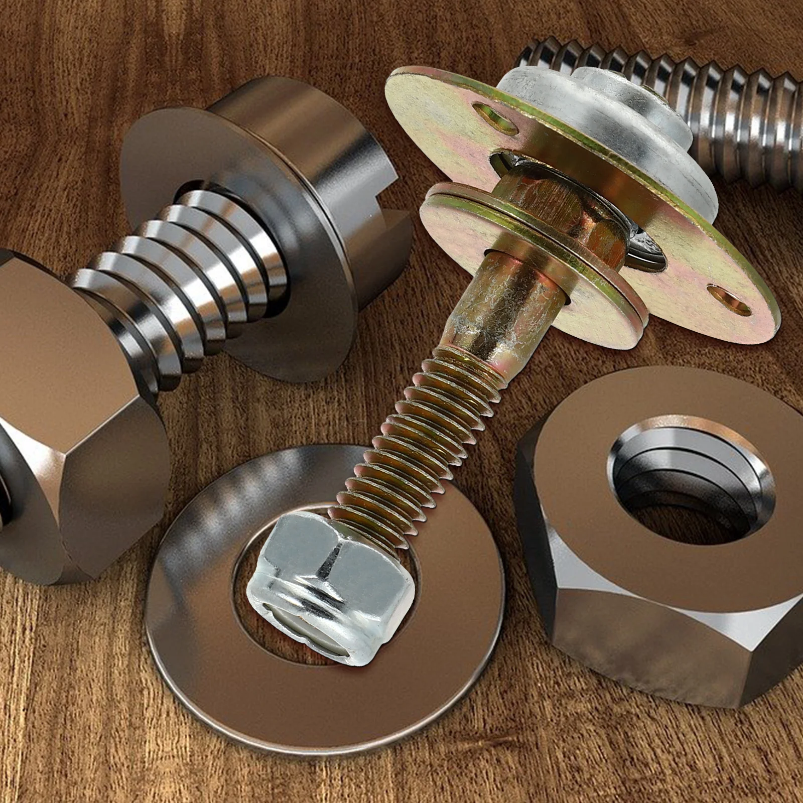 

4Pcs Rocking Chair Bearings M8x45mm Furniture Connecting Parts Replacement Glider Chair Hardware Accessories Connecting Piece