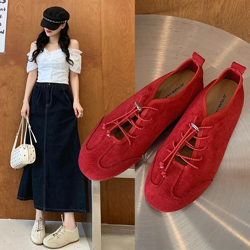Damskie miękkie zamszowe baler – Women Shoes For Walking recenzja i cena