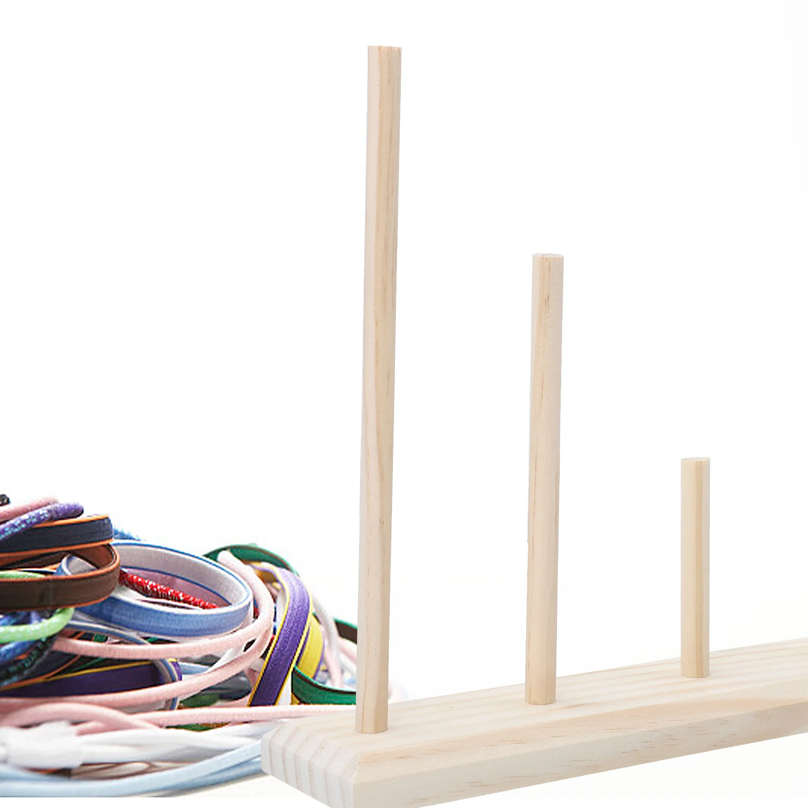

Hoops Display Rack Rubber Hair Band Organizer Stand For Hair Ties Rubber Bands Bracelet Storage Lightweight Space Saving Durable