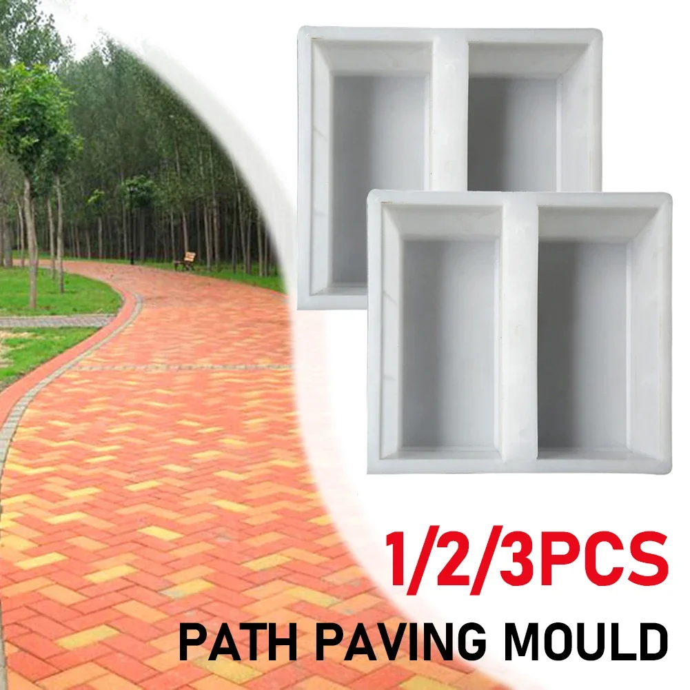 Plastic Garden Path Maker Paving Cement Mold Road Concrete Pavement Mold DIY Walk Manually Road Path Paving Cement Brick Mould