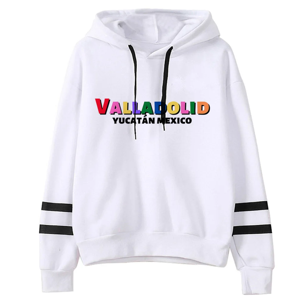 Valladolid 후드티 프린트 디자인, 애니메이션 트렌디 캐쥬얼 웨어, 젊고 현대적인 스타일, 십대 운동복, 일본 젊은이 애슬레저