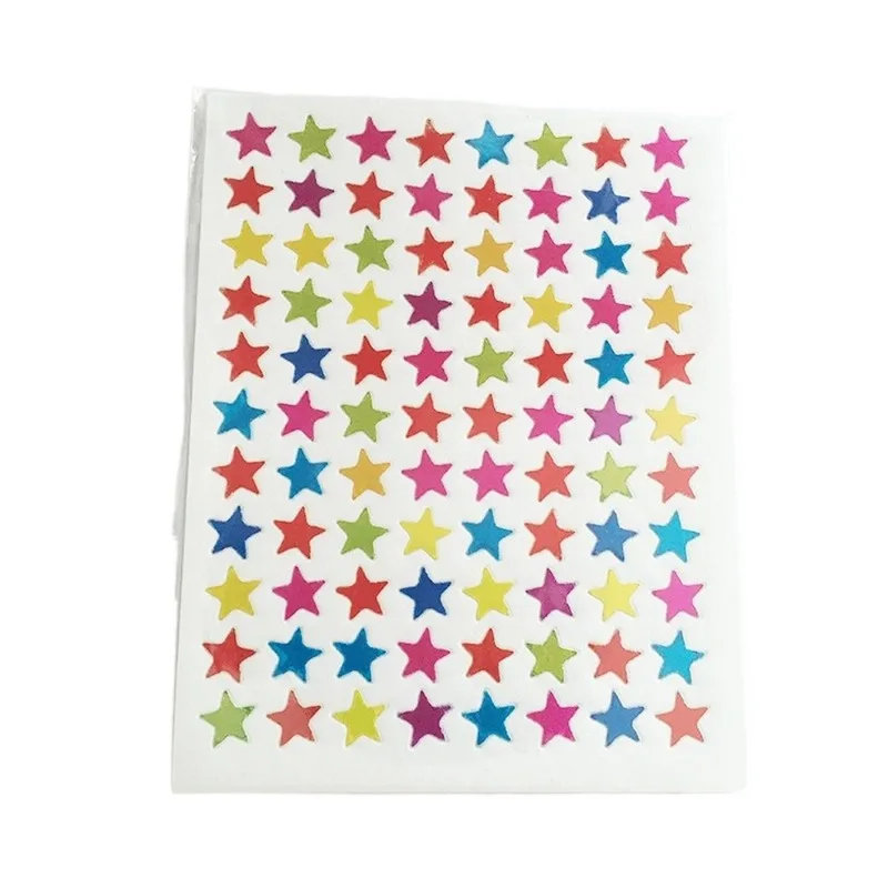 Imagem -03 - Glitter Estrelas Adesivos para Crianças Papelaria Adesivos Faça Você Mesmo Notebook e Decoração do Diário Teacher Praise Award 10 Folhas