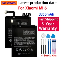 New 100% BM39 3350mAh Battery For Xiaomi 6 Mi6 M6 High Quality Phone Replacement Batteries Free Tools