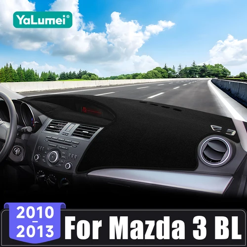 Imagen 1 del producto Para Mazda 3 BL M3 2010 2011 2012 2013 cubierta del salpicadero del coche evitar la alfombrilla de luz parasol almohadilla Anti-UV alfombras accesorios protectores