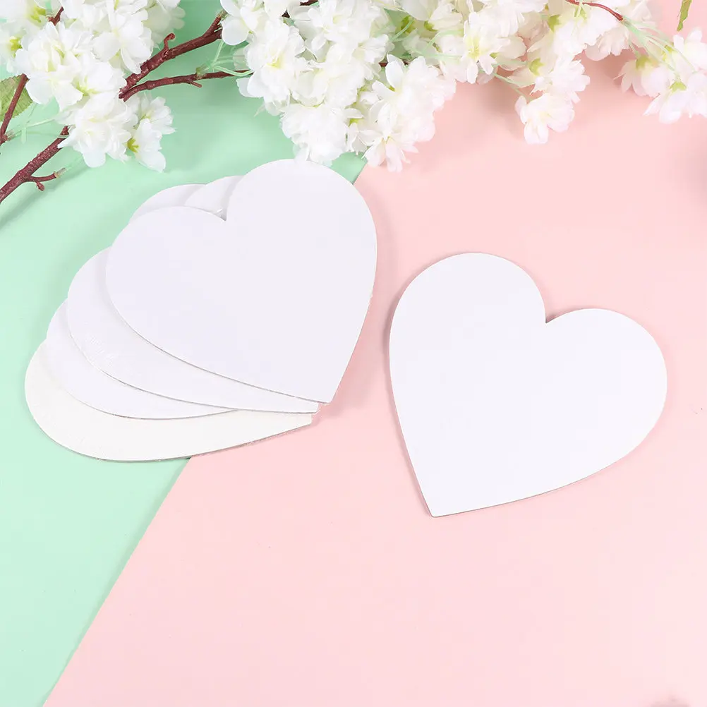 

Набор из 6 холстов в форме сердца для рисования маслом, акрилом, темперой. Гладкая поверхность, портативные, для занятий в классе и хобби.