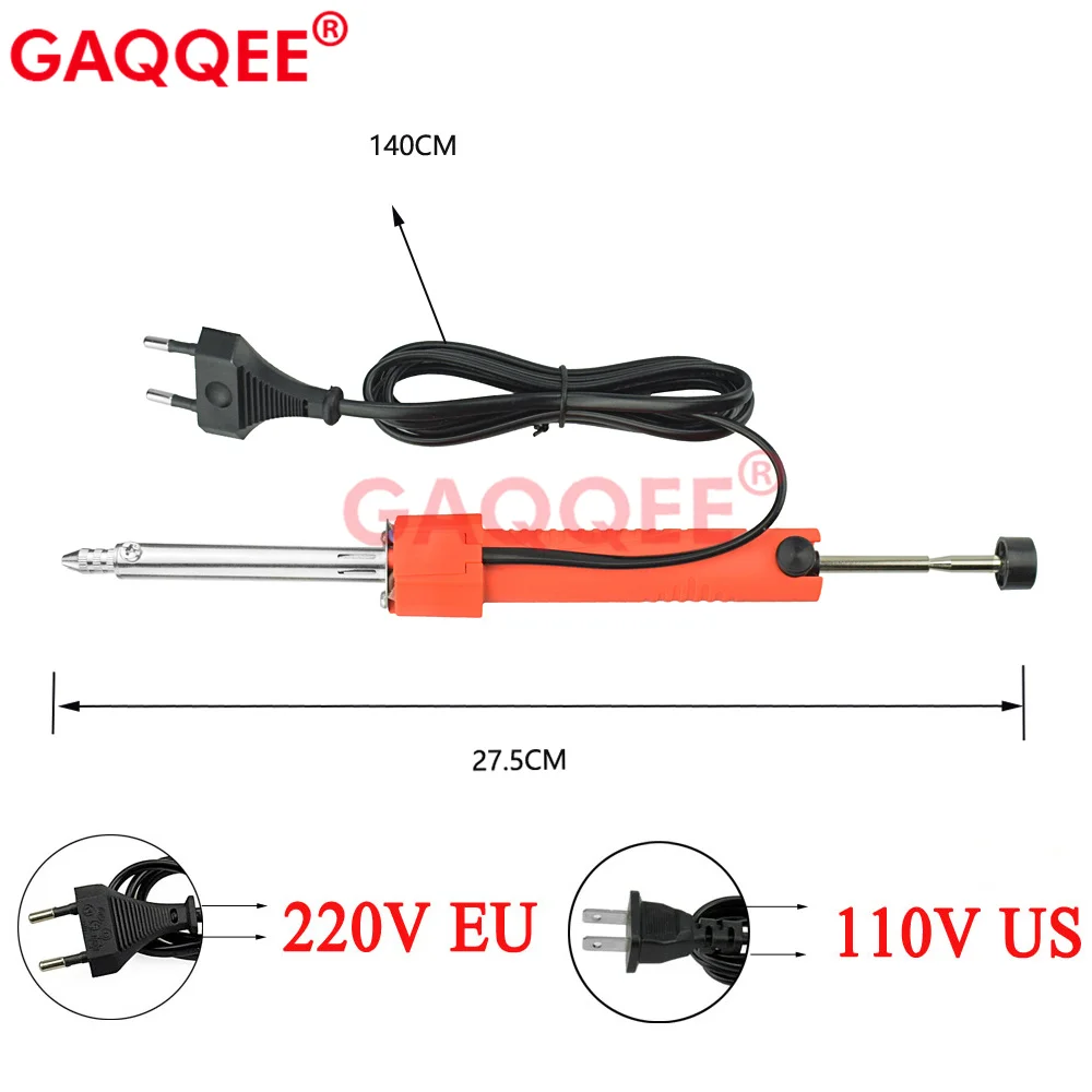 Gaqqee 220v 36w ferro de solda elétrica vácuo solda otário bomba desoldering ferro arma cor aleatória ue/eua plug ferramenta reparo