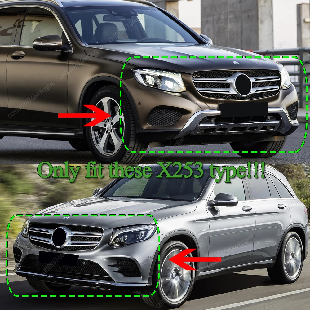 

Diamond Style Front Grille ABS Material For Mercedes GLC X253 GLC250 GLC300 2015-2019 Front Bumper Grille Car Accessories