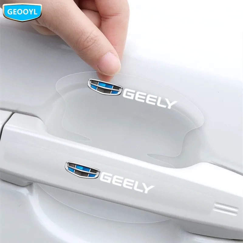 Pegatina para la Manija de la Puerta del Coche, para Geely Atlas, Boyue, NL3, SUV, Proton X70, Emgrand X7 Sports, EmgrarandX7, EX7, X6, NL4, X3, GX3