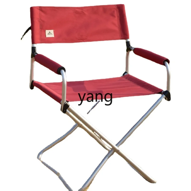 Yhl Folding Chair Portable Ultra-Light Beach Picnic Aluminum Alloy Sketch Camping Director Space-Saving Chair