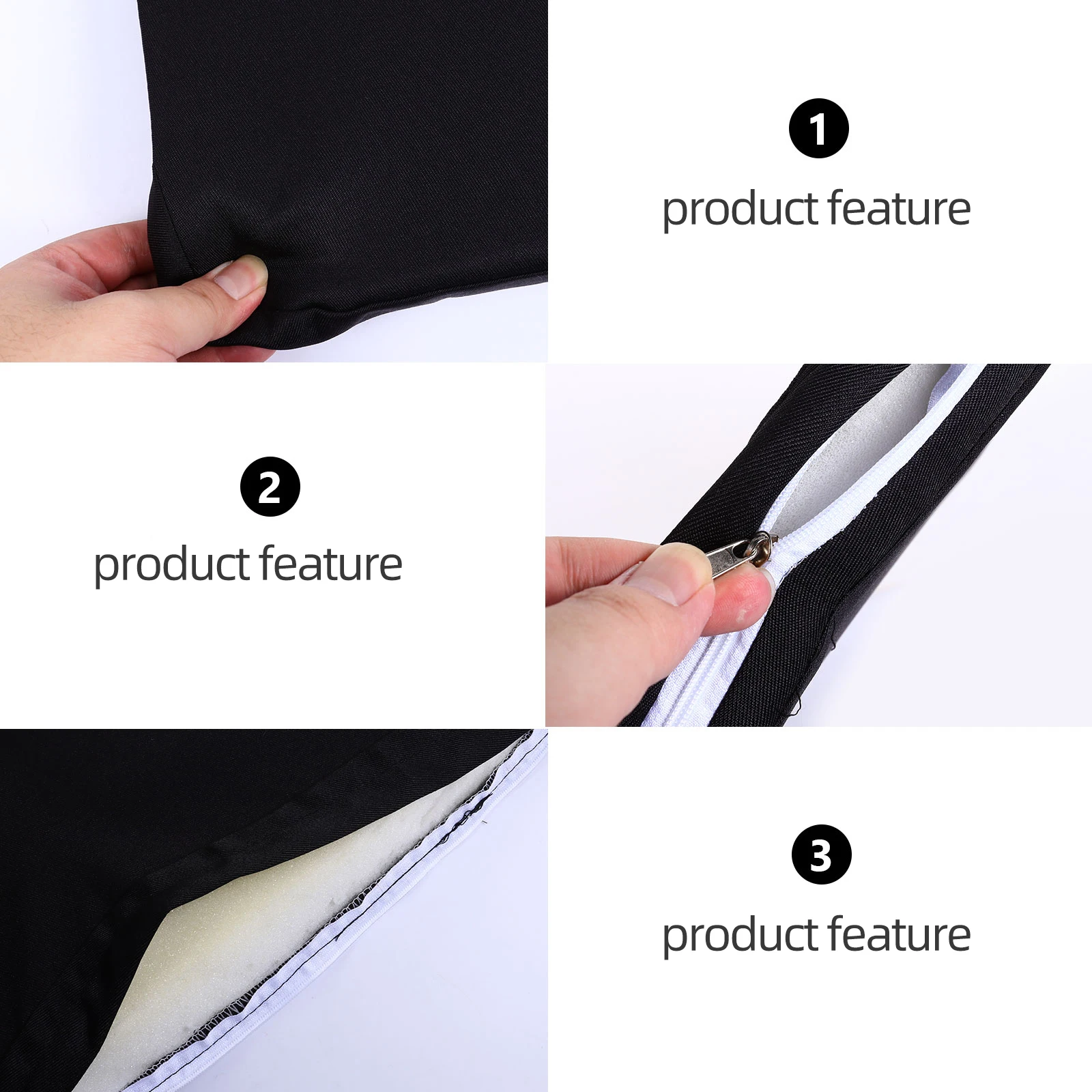 

Waterproof Sponge Chair Cushion Square Outdoor Furniture Cushions Pad Car Polyester Couch