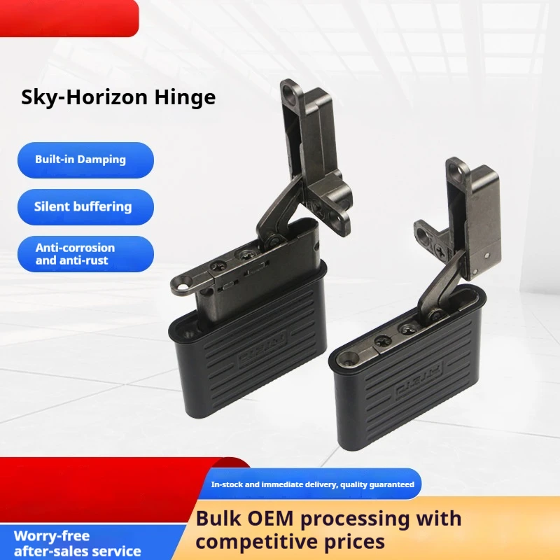 Hydraulic Buffer Heaven And Earth Hinge Minimalist Aluminum Frame Wardrobe Door Adjustable Invisible Hinge Hidden Pivot