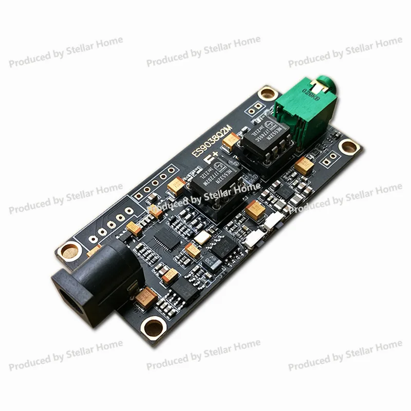 SB Module with ES9038Q2M Decoder Board Featuring I2S Input. Asynchronous USB module  ES9038 can be paired with Italian interface
