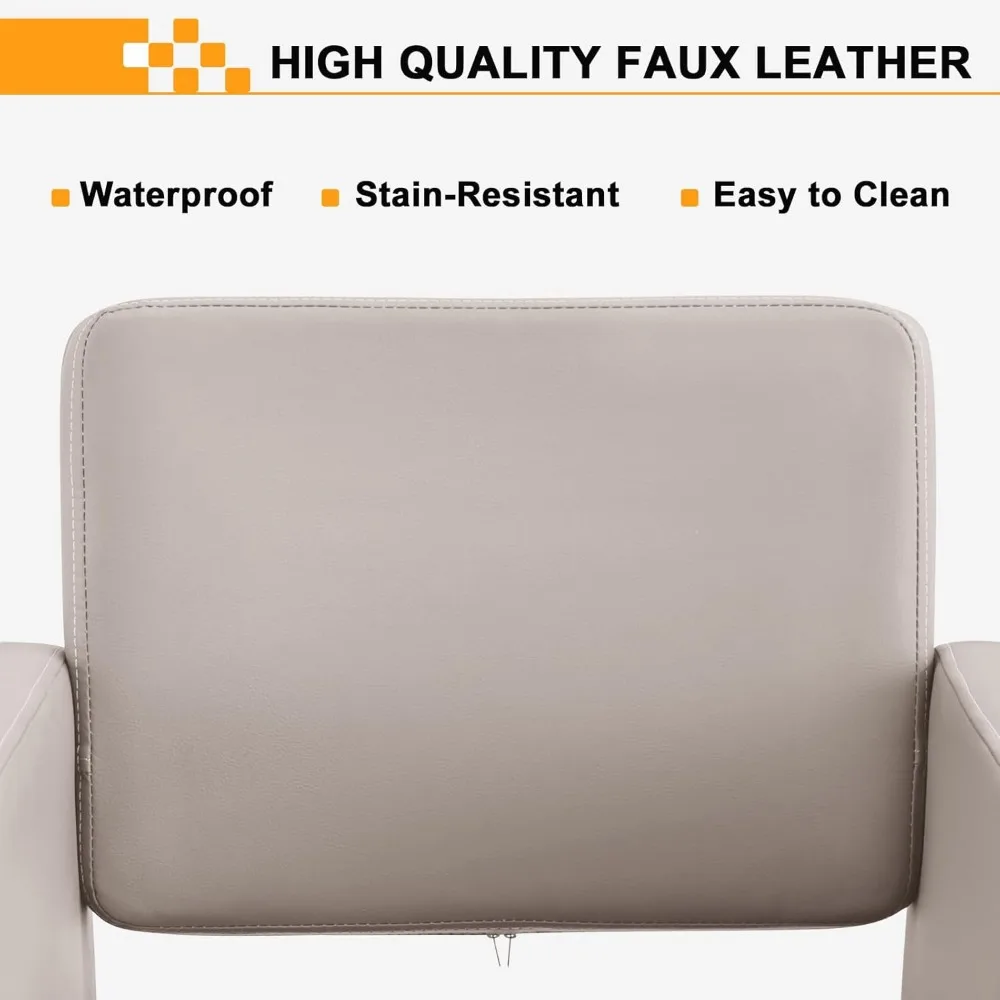 理髪師用サロンチェア、ヘアサロンチェア、頑丈な油圧ポンプ付き、360度回転、高さ調節可能スタイリストチェア