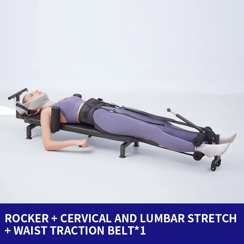 Increasing cervical spine and lumbar spine relaxer, leg-pulling fitness stretcher, home waist traction inversion machine