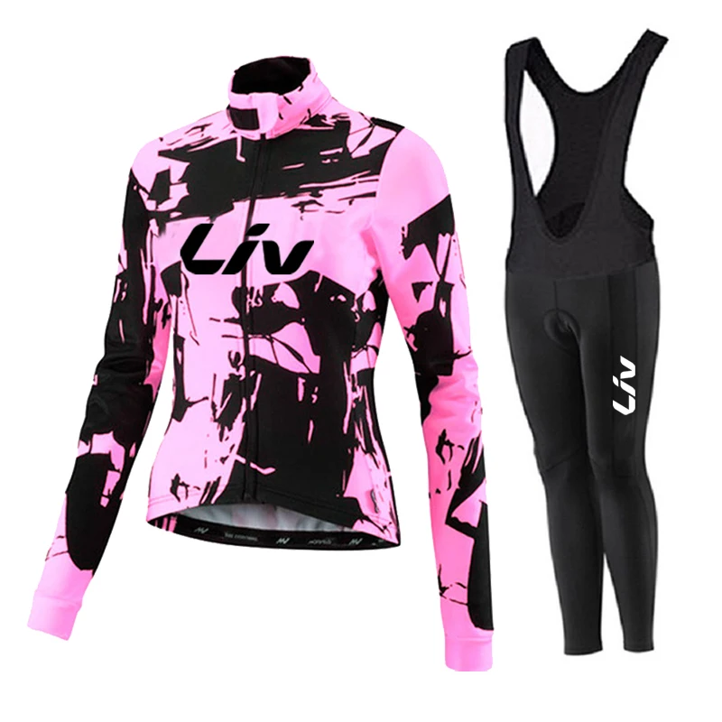 2025 LIV Autumn Spring Long Sleeve Women Cycling Clothing MTB Team Jersey Bike Riding Suit Breathable Bicycle Ladies SportsWear