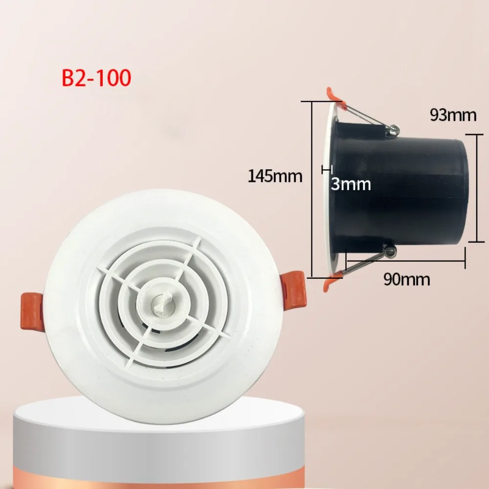 Plastic Exterior Wall Air Vent 75/100mm Air Circulation Vents Waterproof Cap Prevent Pest Anti-bird and Rat Vent Outlet Cover