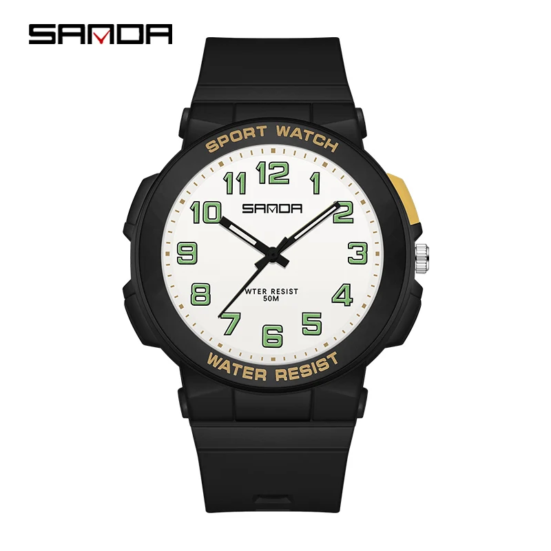 Fashion Sanda Sport Men Women Unisex 50 Meters Waterproof Small Fresh Simple Ladies Casual Clock Students Gifts Wrist Watches